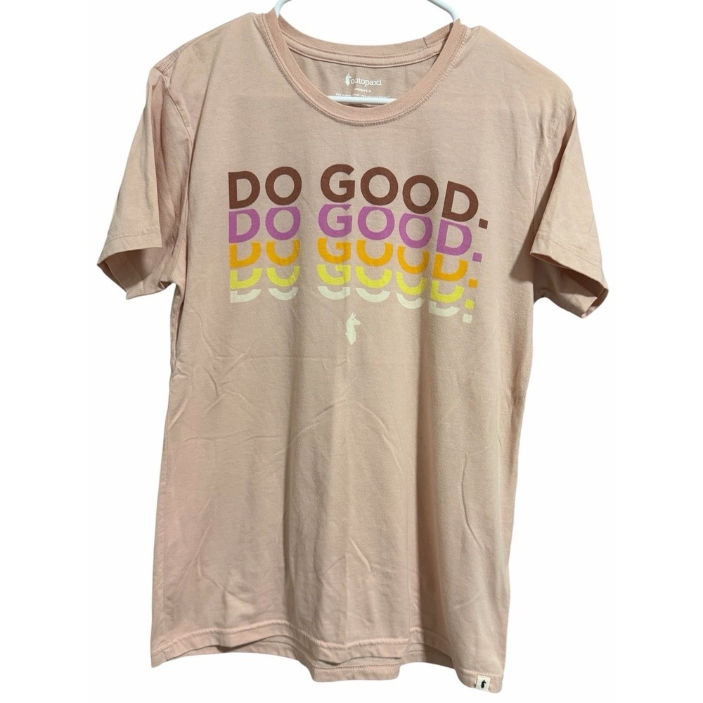 COTOPAXI DO GOOD REPEAT‎ T-SHIRT SAND WOMEN'S SIZE MEDIUM